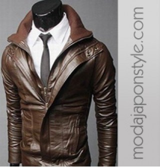 Japon Style Suni Deri Ceket Mont